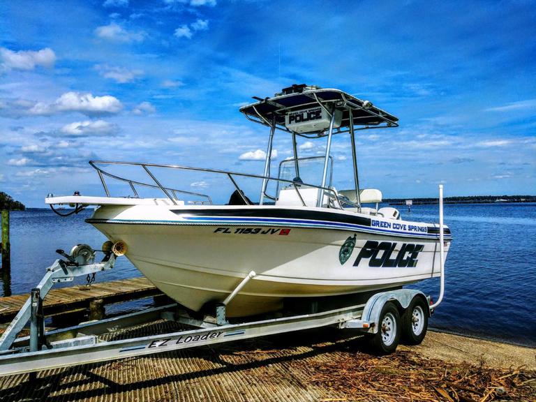 Garden Cove Springs Police Boat