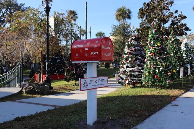 Photo of special mailbox where children can place their letters to Santa